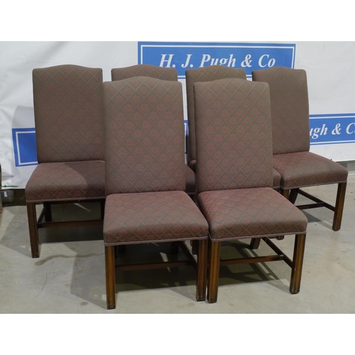 104 - 6 Upholstered dining chairs