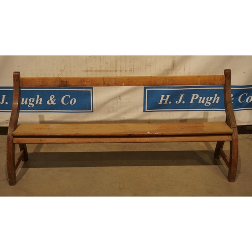 11 - Pine open back bench 75