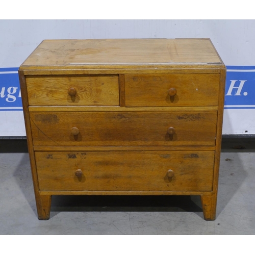 140 - Chest of 2 short and 2 long drawers 33x36