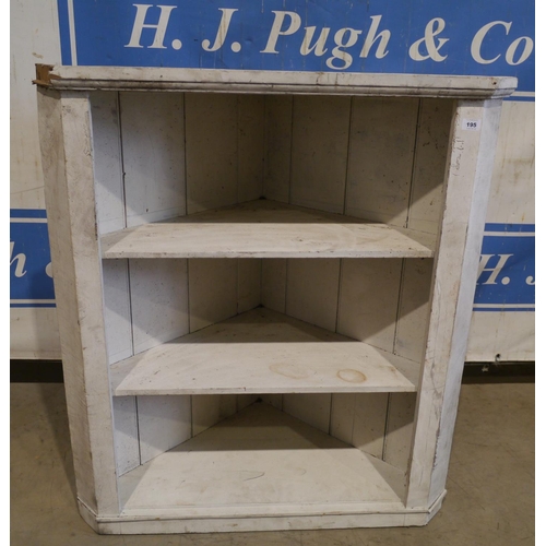 195 - Pine hanging wall cupboard 39.5x34.5