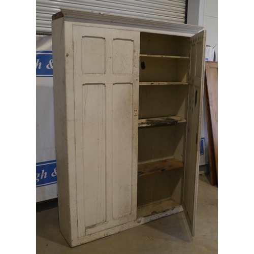 213 - Painted pine cupboard 60