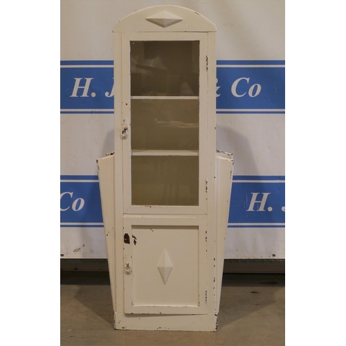 243 - Painted art deco display cabinet