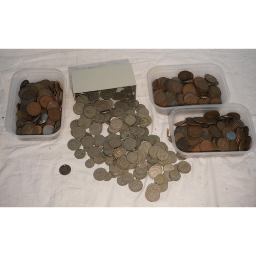 500 - **Start of day 2** 
Large quantity of British coins, mostly George VI