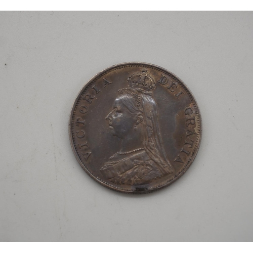 502 - 1887 Queen Victoria silver crown