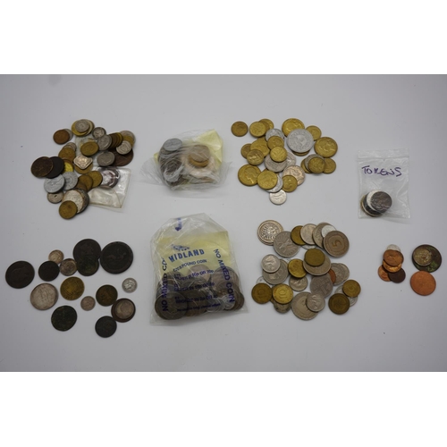 534 - Large quantity of assorted foreign coins including French, German and Polish including some silver