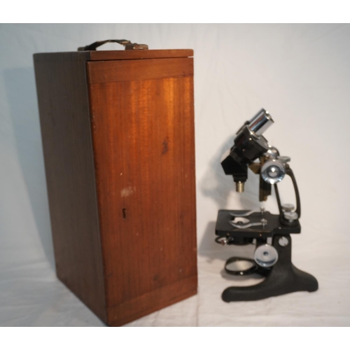 660 - Old microscope in wooden case by Beck, London