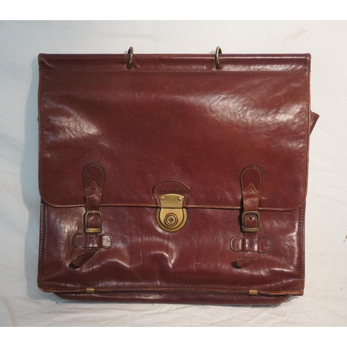 684 - Old Texier leather briefcase