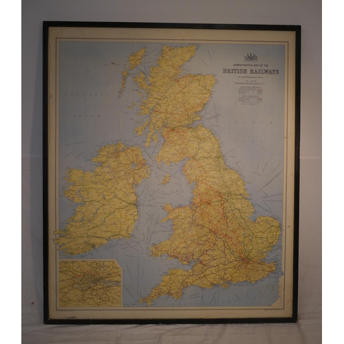 702 - Paper map of British railways