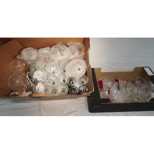 720 - 2 Boxes of assorted cut glassware