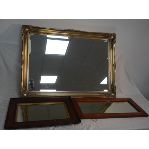 746 - Large mirror in ornate frame 42x30