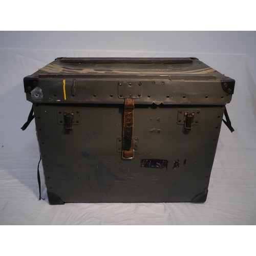 758 - RAF leather trunk