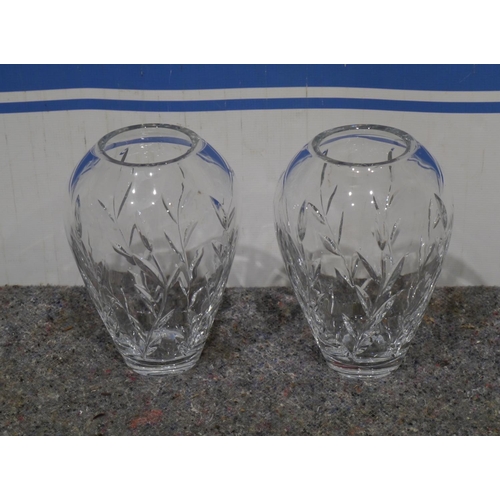 779 - Pair of Doulton glass vases