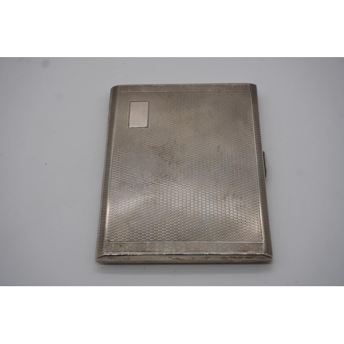 828 - Silver cigarette case 4 1/2x3 1/2