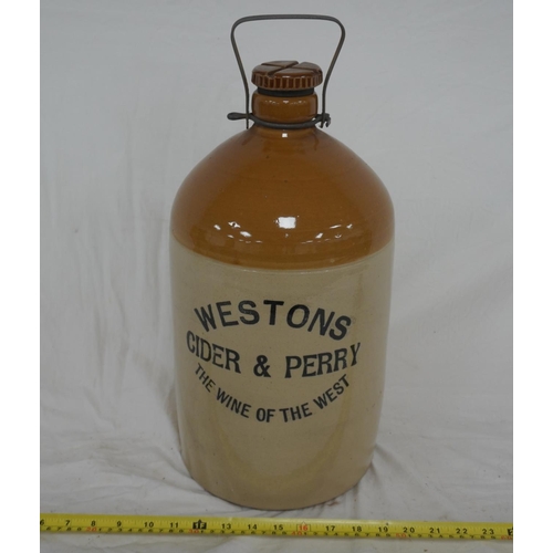 857 - Stone flagon- Westons Cider & Perry 17