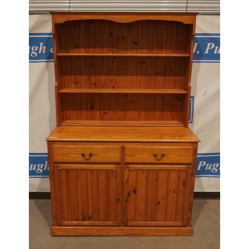 236 - Pine dresser with 2 doors and 2 drawers 75 1/2x50