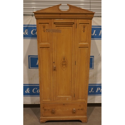 262 - Pine wardrobe 80x36