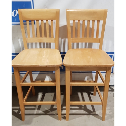 432 - Pair of pine bar chairs ** end of day 1**