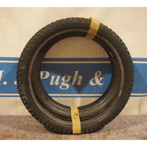 117 - Michelin X11 front and rear trials tyres