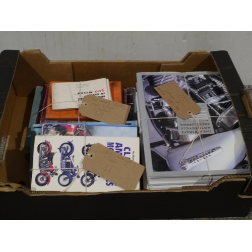 213 - Quantity of motorcycle literature to include Classis Motorcycle books