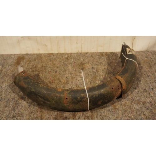 229 - Ex WD rear 2 piece mudguard, possibly Royal Enfield plus more