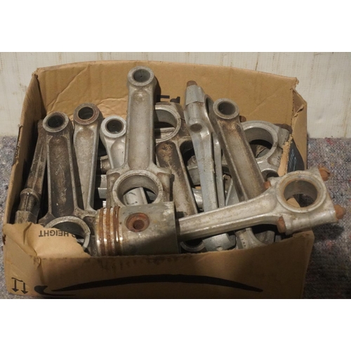 241 - Box of con rods including Norton dominator