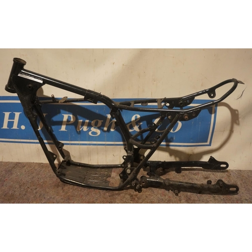 256 - Kawasaki KT2 frame and swinging arm. NOS