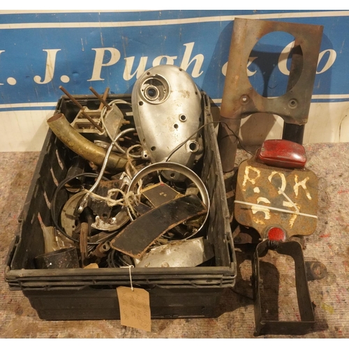 298 - British motorcycle spares including BSA, Ariel, Triumph and Matchless, some pre war