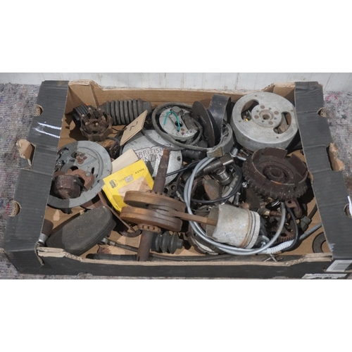 310 - Box of motorcycle spares