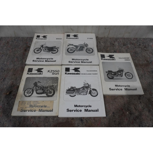 352 - Selection of Kawasaki shop manuals- Dealer copies