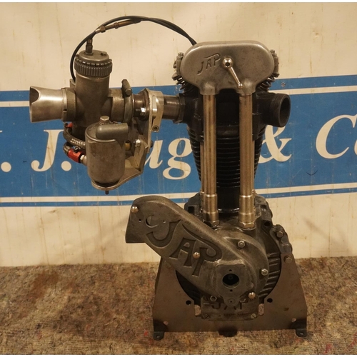 372 - JAP 500 4B big port head long track racing engine. Dellorto SS1 42mm twin float carb,  new rotor arm... 