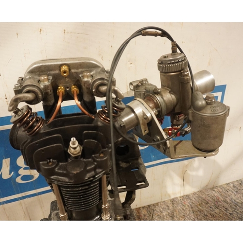 372 - JAP 500 4B big port head long track racing engine. Dellorto SS1 42mm twin float carb,  new rotor arm... 