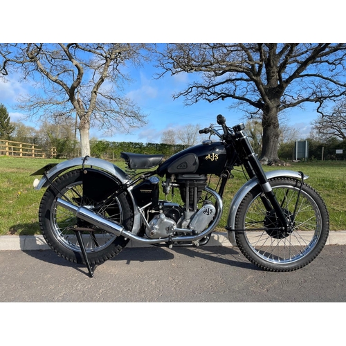 611 - AJS 16M Competition motorcycle. 1949. 350cc. Frame no. 1767C. Very well restored out of a private co... 