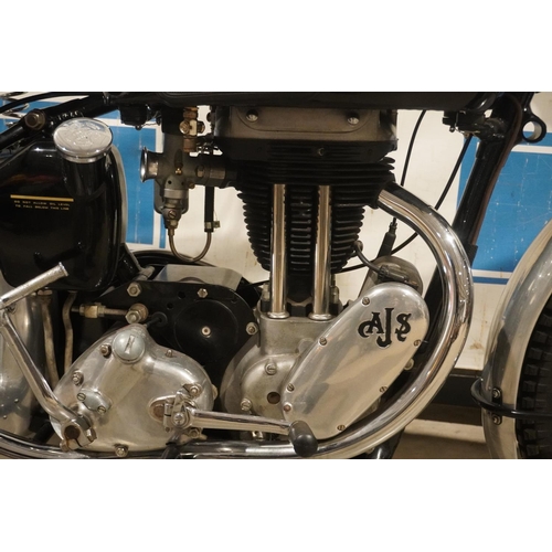 611 - AJS 16M Competition motorcycle. 1949. 350cc. Frame no. 1767C. Very well restored out of a private co... 