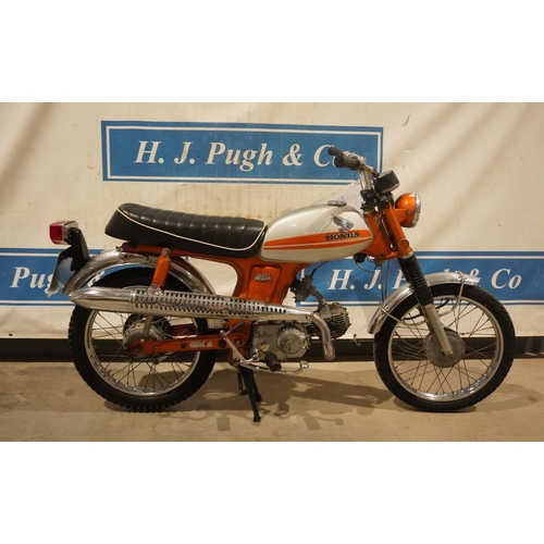 612 - Honda CL70 motorcycle. 72cc. Frame no. CL70 212218. DVLA registered. Reg. FMW 892J.