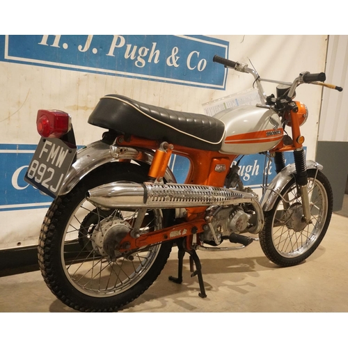 612 - Honda CL70 motorcycle. 72cc. Frame no. CL70 212218. DVLA registered. Reg. FMW 892J.