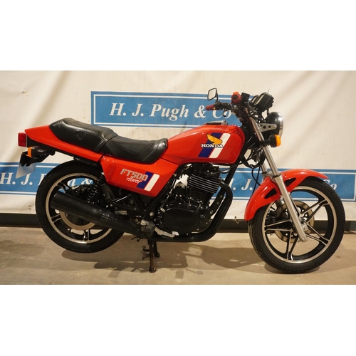 613 - Honda FT500 Ascot motorcycle. 1983. MOT til Feb 2022. 8719miles showing. Imported, registered on 9.3... 