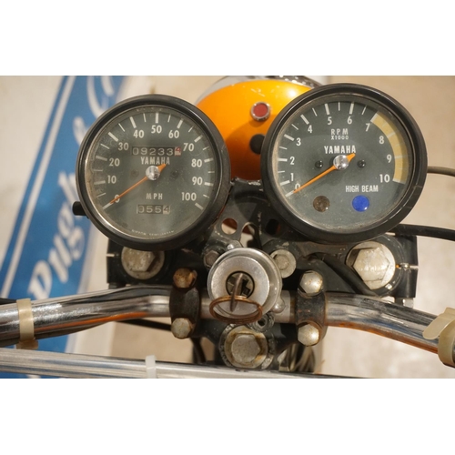 614 - Yamaha DT250 motorcycle. 1972. Matching engine and frame numbers, 9233miles showing. This bike has b... 