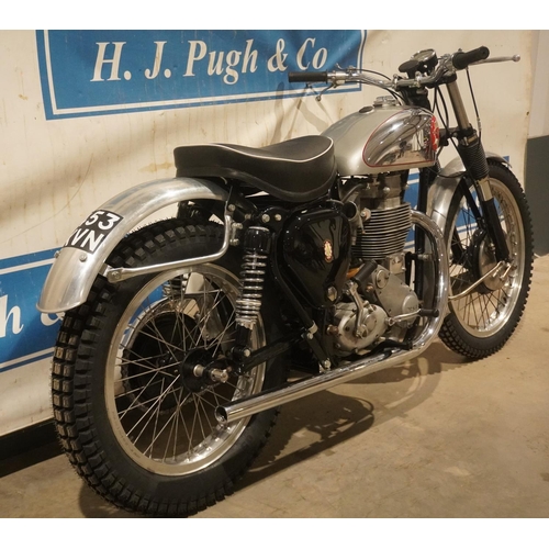 615 - BSA DBD34 Goldstar motorcycle. 1958. Reregistered in 2021. 499cc. Frame no. CB328078. Engine No. DBD... 