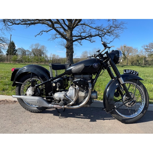 616 - Sunbeam S8 motorcycle. 1949. 487cc. Frame No-S8925 Engine No-S81332. This bike has been with the own... 