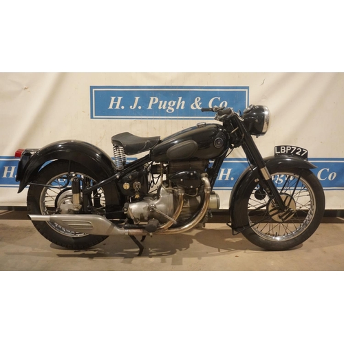 616 - Sunbeam S8 motorcycle. 1949. 487cc. Frame No-S8925 Engine No-S81332. This bike has been with the own... 