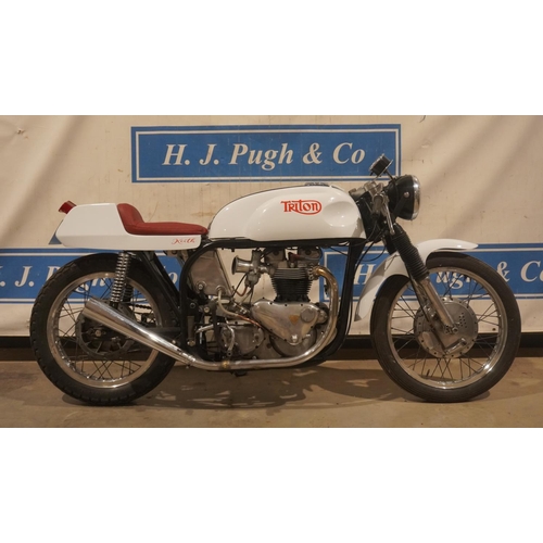 618 - Norton Triton motorcycle. 1970. 650cc. Frame No- 12271336. Triumph Tiger 100 engine. This bike has b... 