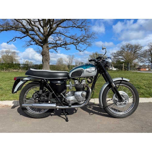 619 - Triumph Tiger T100 motorcycle. 1968. Matching engine and frame numbers. Starts and runs. This bike h... 