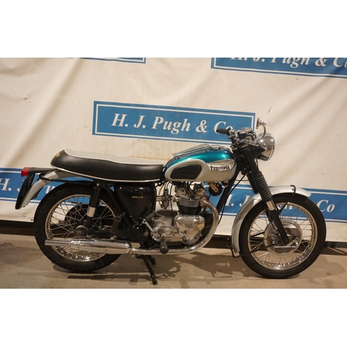 619 - Triumph Tiger T100 motorcycle. 1968. Matching engine and frame numbers. Starts and runs. This bike h... 