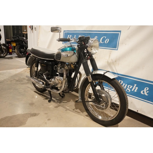 619 - Triumph Tiger T100 motorcycle. 1968. Matching engine and frame numbers. Starts and runs. This bike h... 