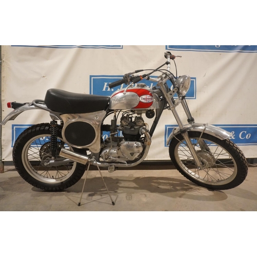 624 - Triumph Faber 500cc motorcycle. 1969 Engine. Engine overhauled, wheels rebuilt with alloy rims, new ... 