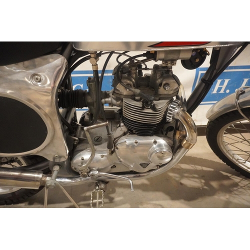 624 - Triumph Faber 500cc motorcycle. 1969 Engine. Engine overhauled, wheels rebuilt with alloy rims, new ... 