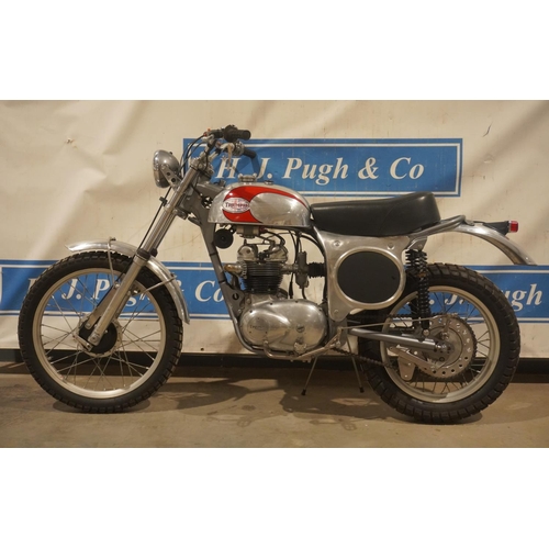 624 - Triumph Faber 500cc motorcycle. 1969 Engine. Engine overhauled, wheels rebuilt with alloy rims, new ... 