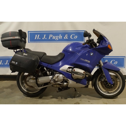 630 - BMW R1100RS motorcycle. 1996. Been stored for 9 years. 44,000miles c/w service history and top box. ... 