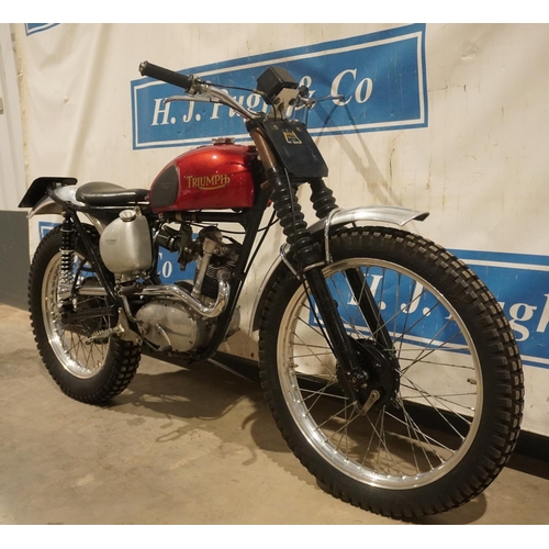 641 - Triumph Tiger Cub trials bike. 199cc. Matching engine and frame numbers. A lot of work has been carr... 