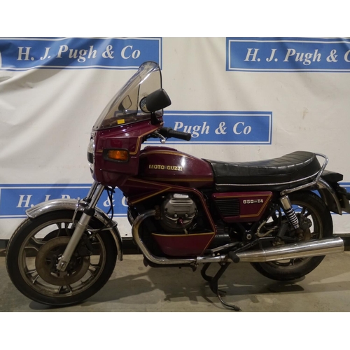 646 - Moto Guzzi 850-T4 motorcycle. 1984. 850cc. Frame no. VC22131. c/w workshop manual, spare parts and o... 